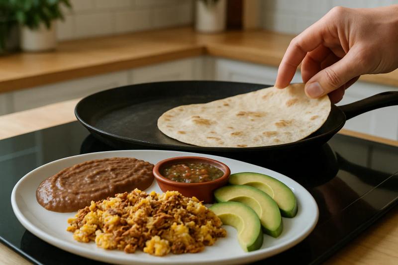 Paso 5 de Tacos de Machaca Norteños