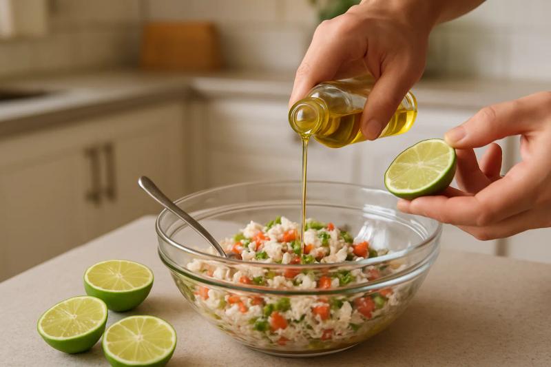 Paso 3 de Tostadas de Jaiba Veracruzanas
