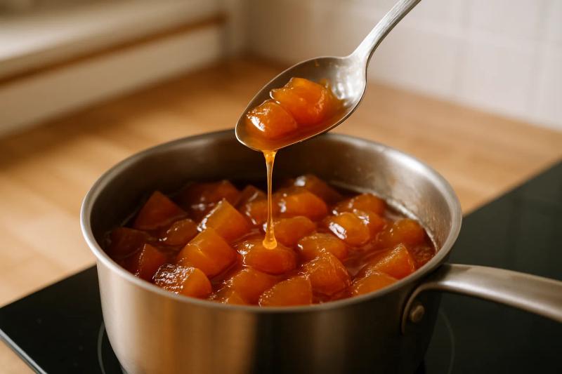 Paso 4 de Dulce de Papaya Verde