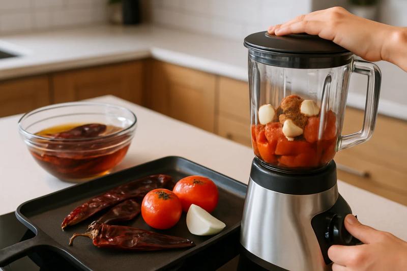 Paso 2 de Sopa de Pan con Chile