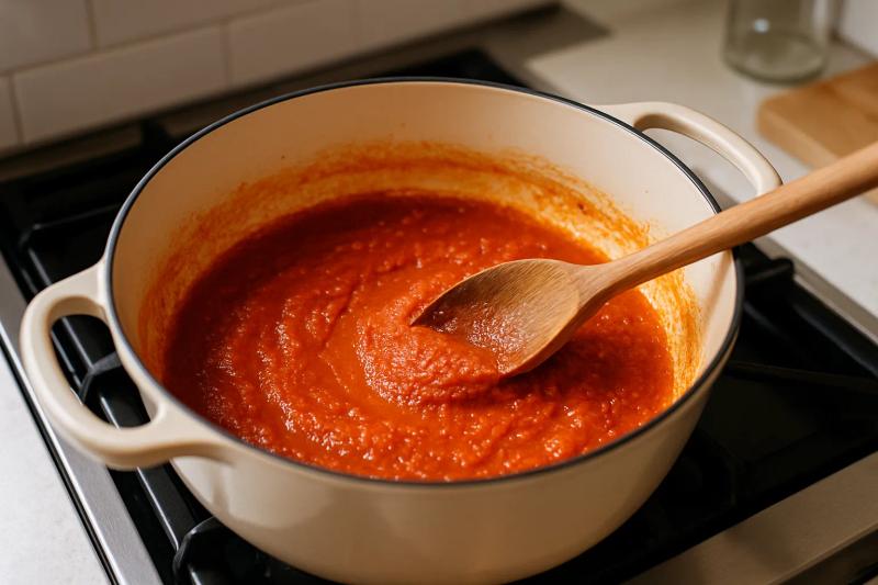 Paso 3 de Sopa de Pan con Chile