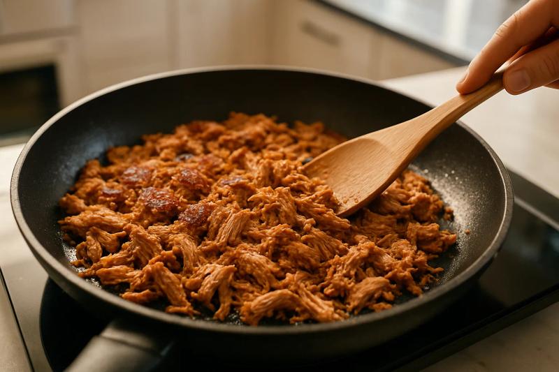 Paso 3 de Tacos de Cochinita Dorados