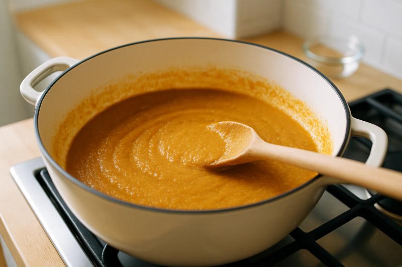 Paso 4 de Pollo Almendrado Poblano