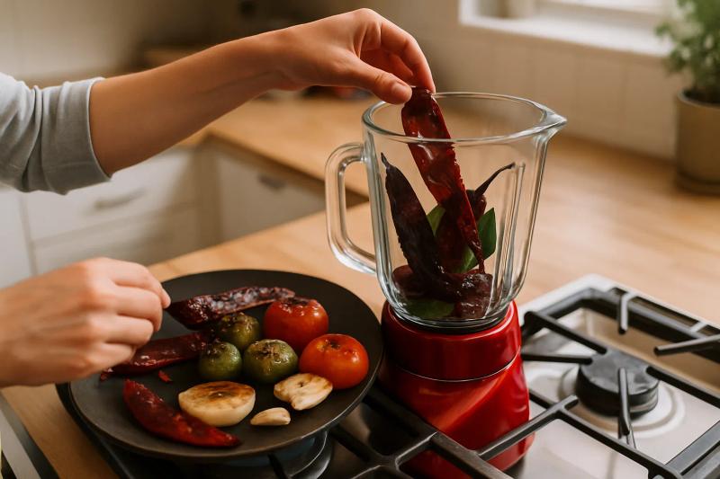 Paso 1 de Tamales de Mole Amarillo