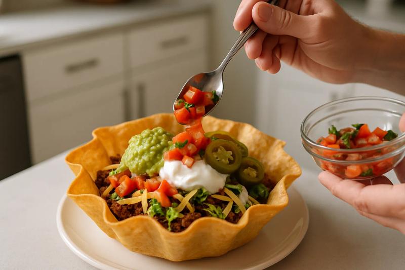 Paso 5 de Ensalada de Taco