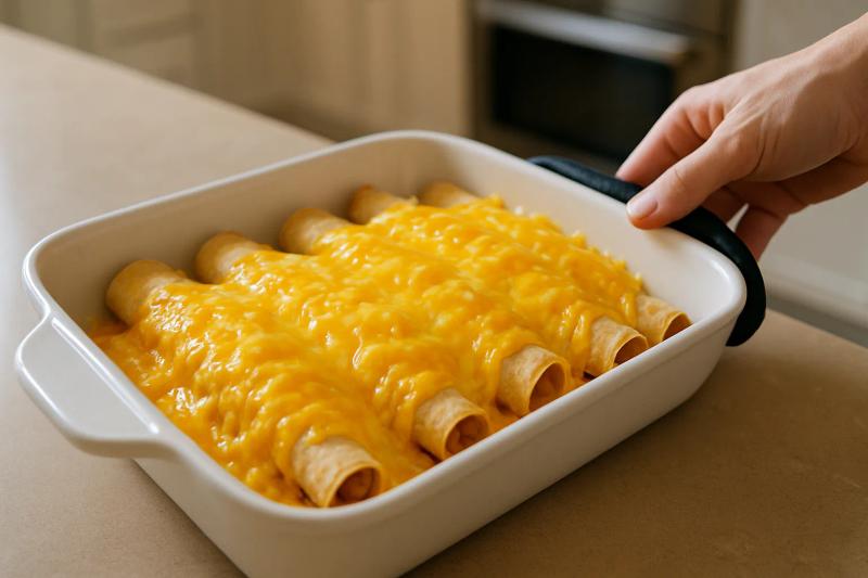 Paso 5 de Flautas Tex-Mex con Queso