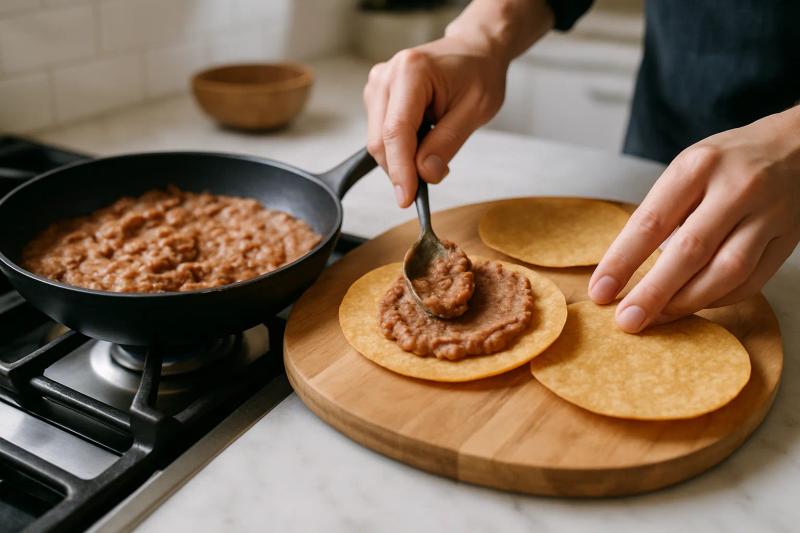 Paso 3 de Tostada Tex-Mex