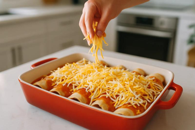 Paso 5 de Enchiladas Tex-Mex de Queso