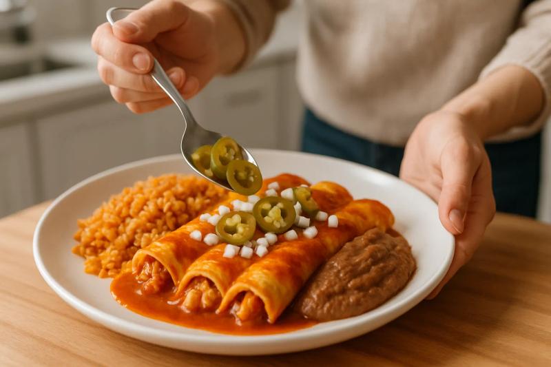 Paso 6 de Enchiladas Tex-Mex de Queso