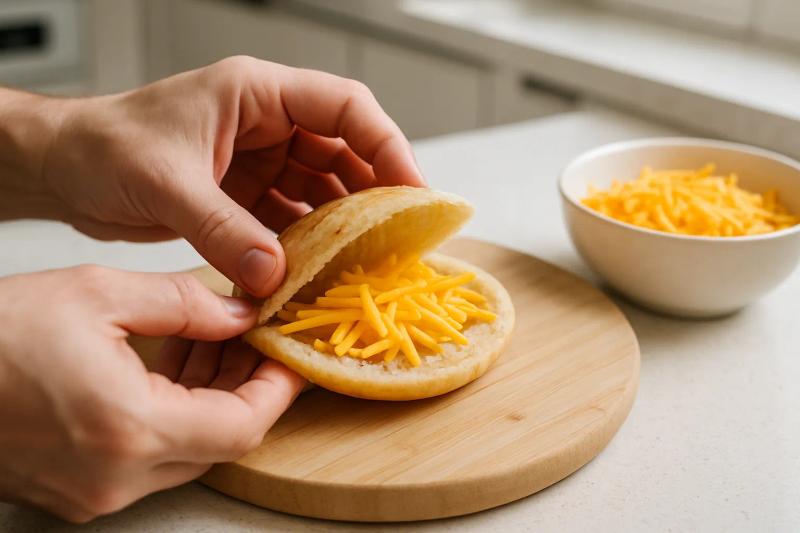 Paso 4 de Gordita Crunch Casera