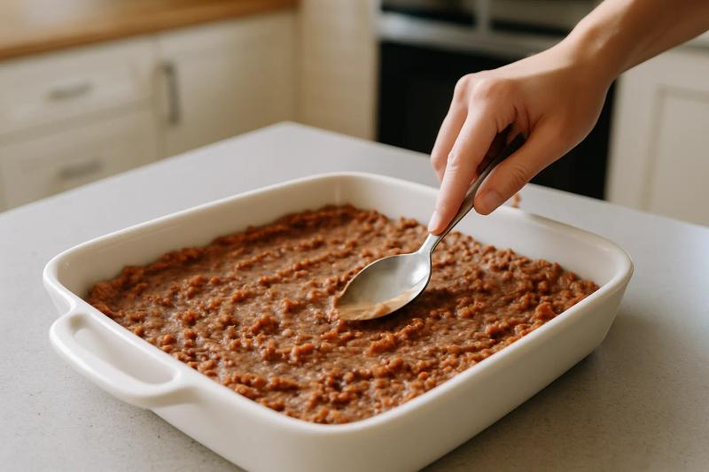 Paso 4 de Dip de Frijoles con Chorizo