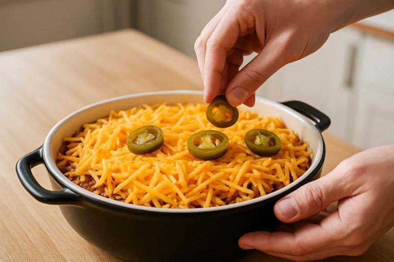 Paso 5 de Dip de Frijoles con Chorizo