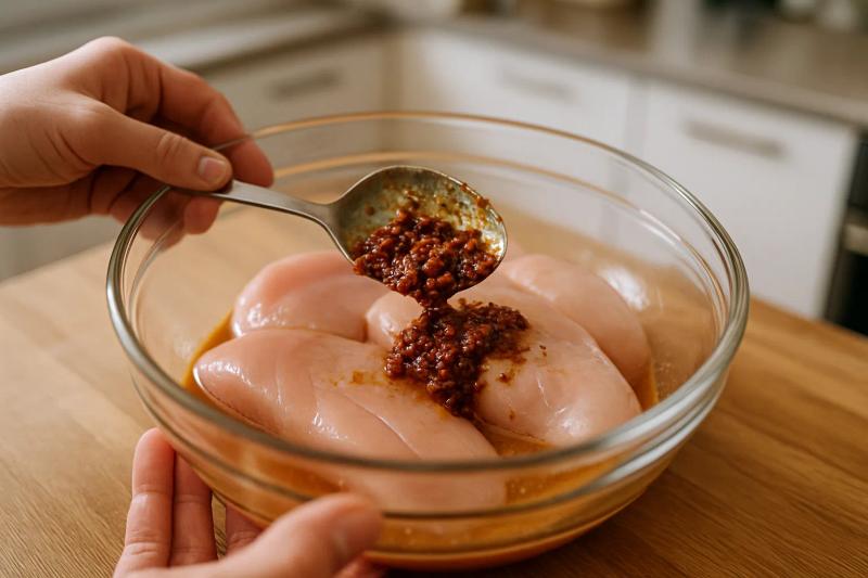 Paso 1 de Wrap de Pollo al Chipotle