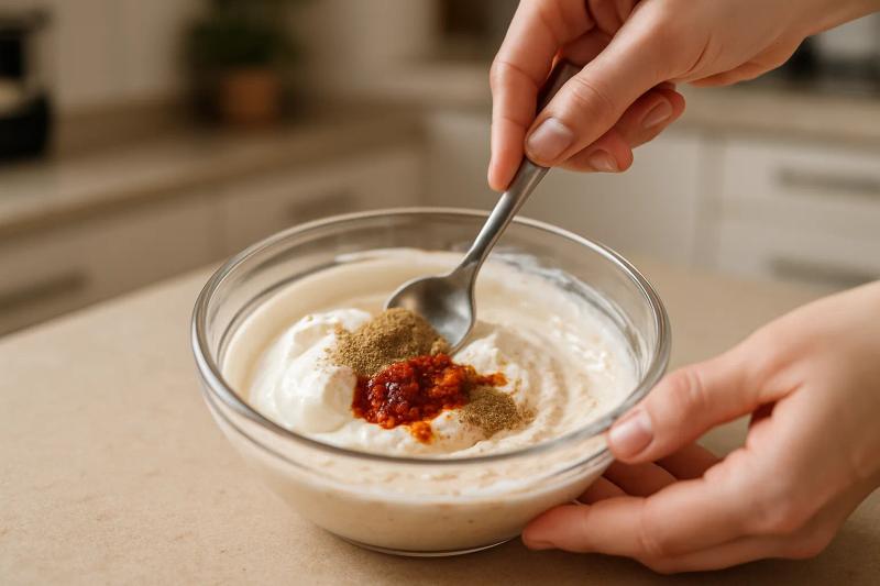 Paso 3 de Wrap de Pollo al Chipotle