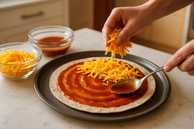 Paso 5 de Pizza Mexicana Casera