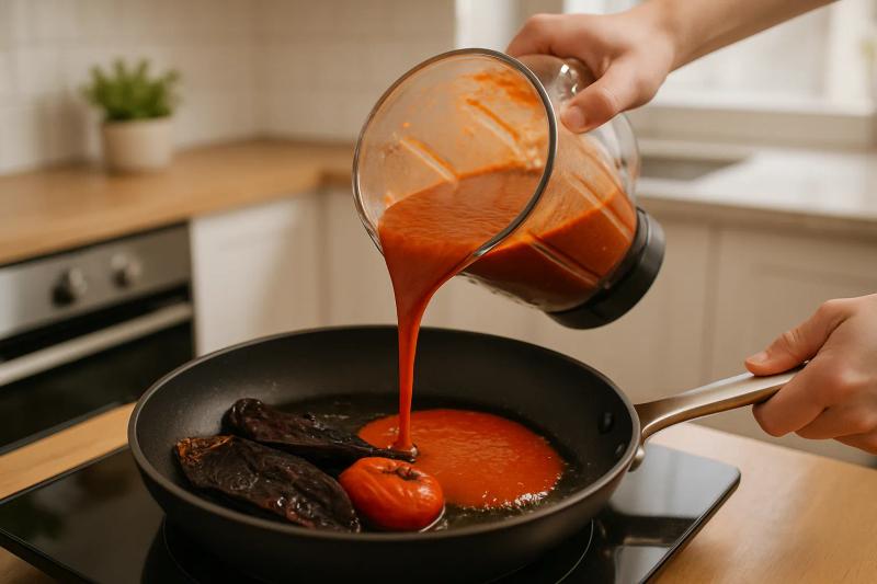 Paso 1 de Cazuela de Enchiladas