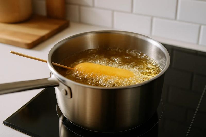 Paso 3 de Banderilla Americana (Corn Dog)