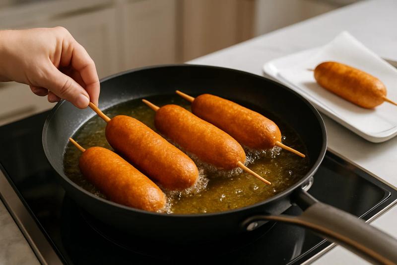 Paso 5 de Banderilla Americana (Corn Dog)