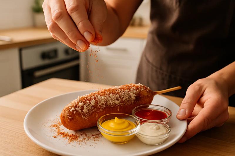 Paso 6 de Banderilla Americana (Corn Dog)