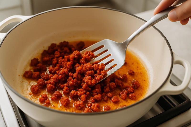 Paso 3 de Macarrones con Queso a la Mexicana