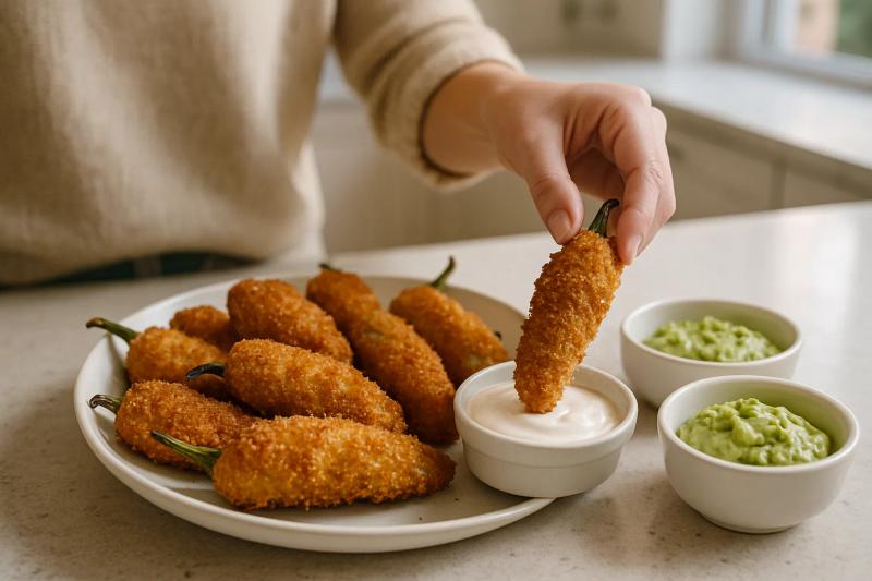 Paso 6 de Jalapeños Rellenos Crujientes