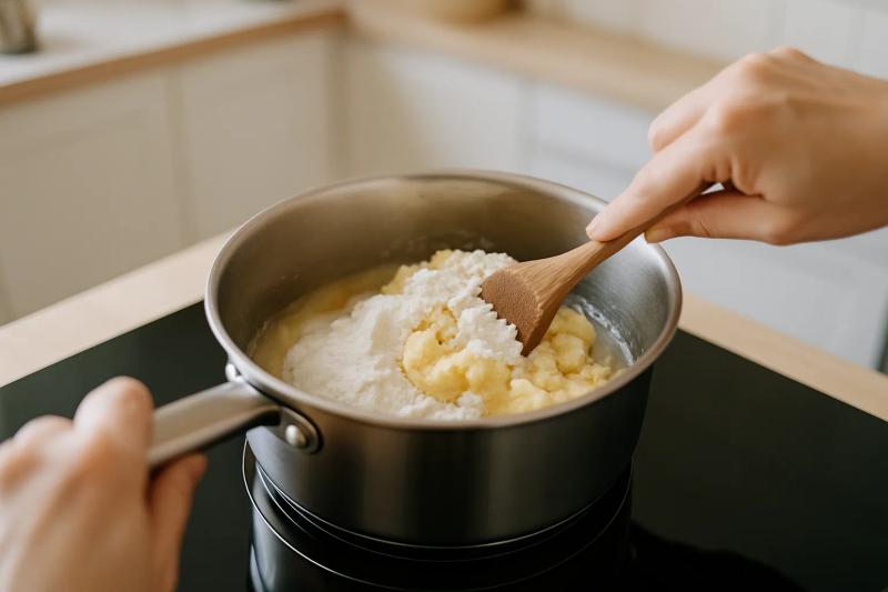 Paso 1 de Bocaditos de Churro con Chocolate