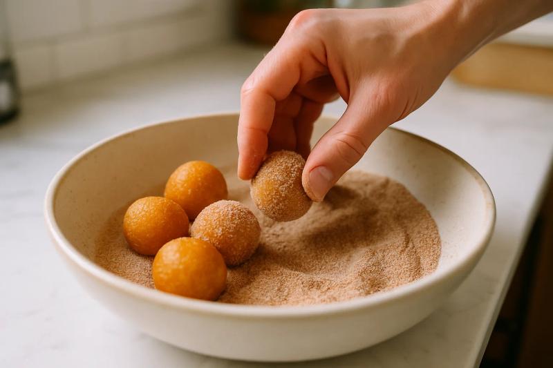 Paso 5 de Bocaditos de Churro con Chocolate