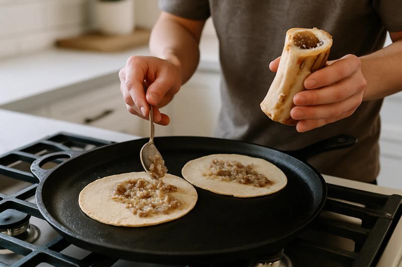 Paso 4 de Tacos de Tuétano