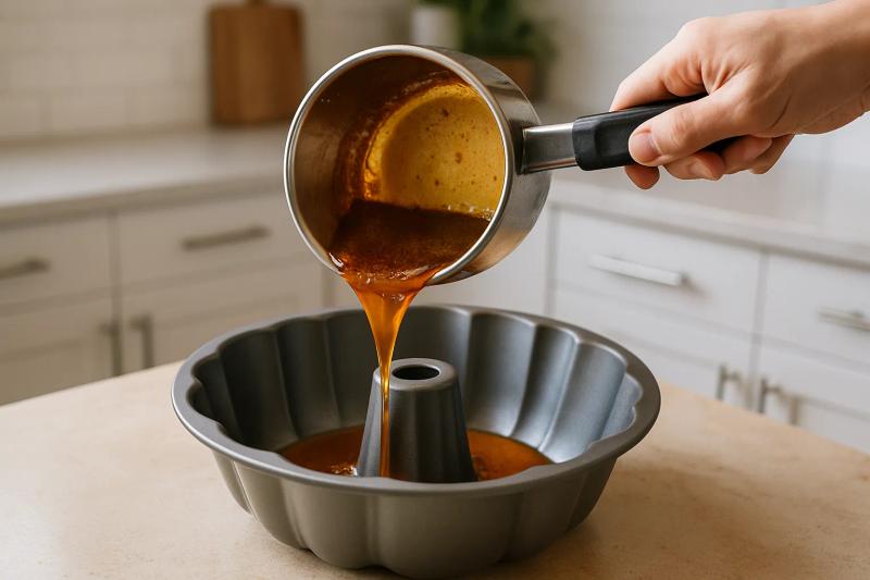 Paso 1 de Chocoflan (Pastel Imposible)