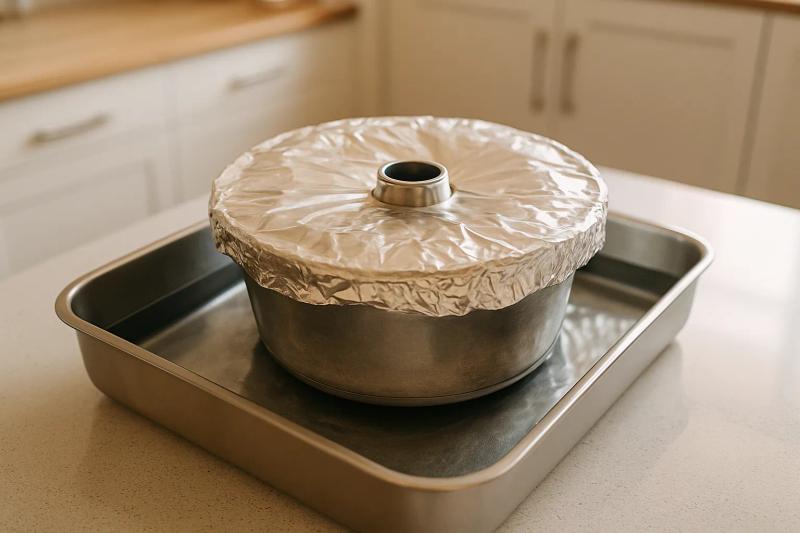 Paso 5 de Chocoflan (Pastel Imposible)