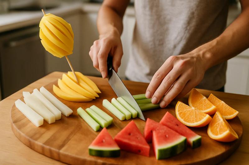 Paso 1 de Fruta con Chile