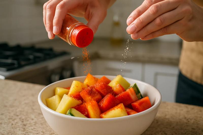 Paso 4 de Fruta con Chile