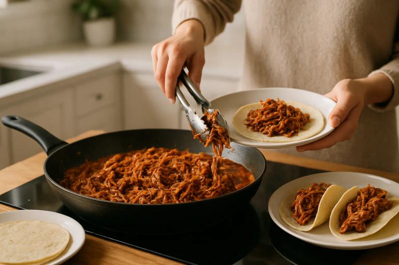 Paso 8 de Tinga de Res