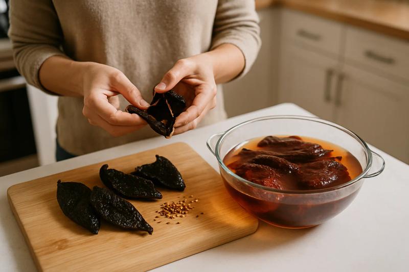 Paso 1 de Chiles Capones