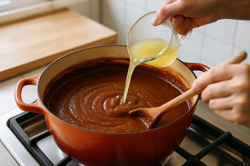 Paso 6 de Mole de Xico