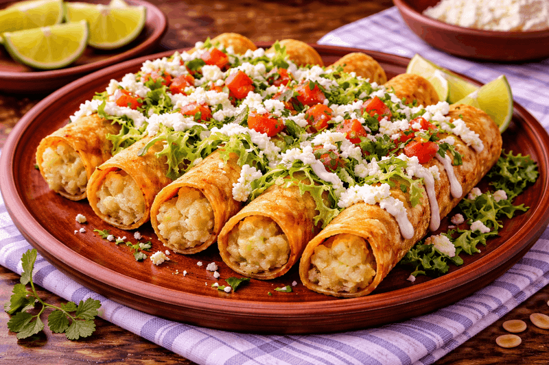 Tacos Dorados de Papa