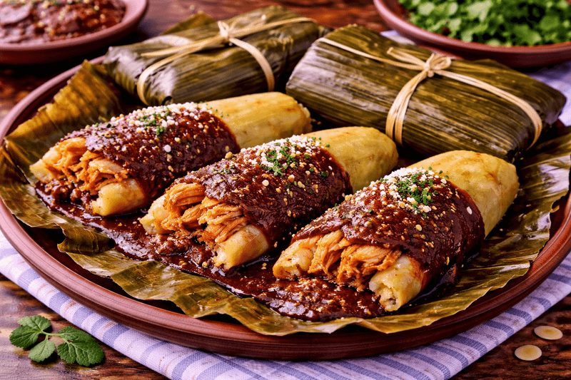 Tamales Oaxaqueños de Mole
