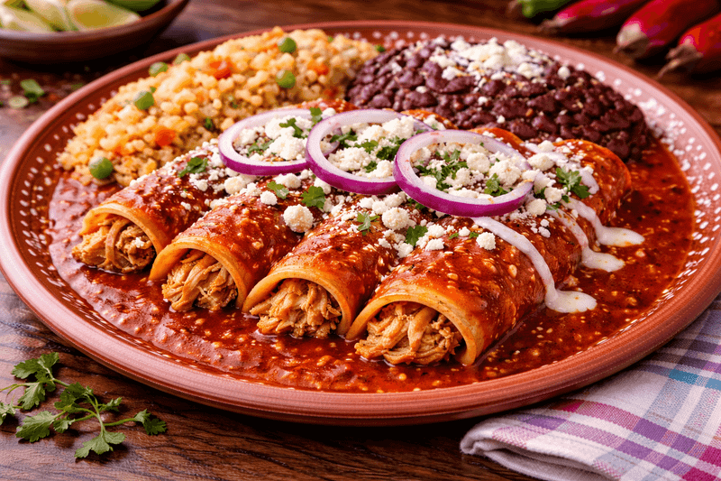 Enchiladas Rojas