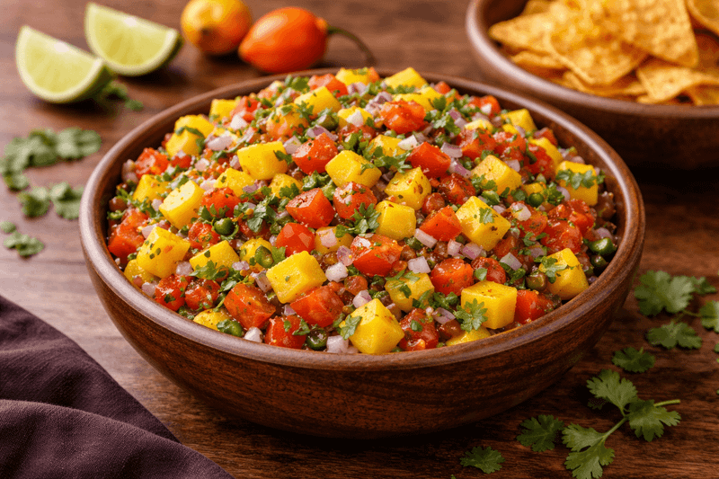 Pico de Gallo con Mango y Habanero