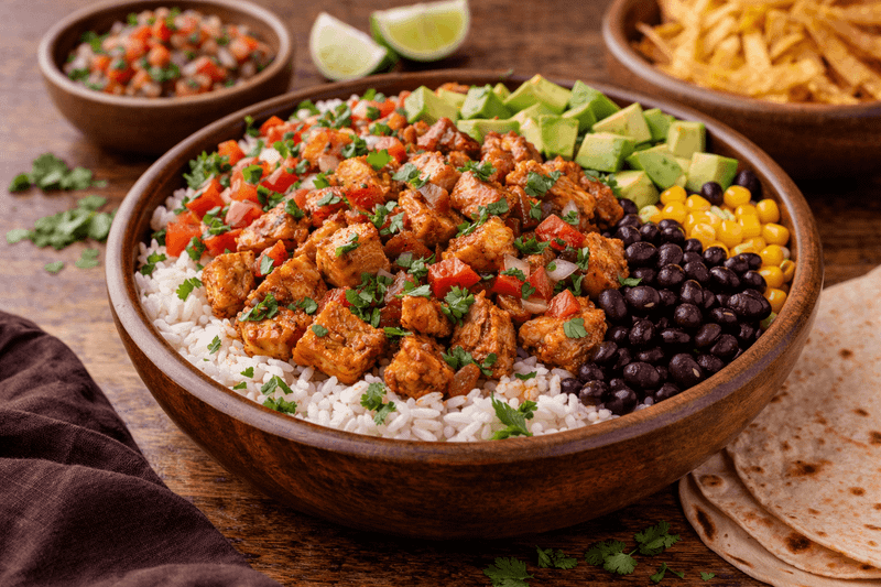 Bowl de Arroz con Pollo a la Mexicana