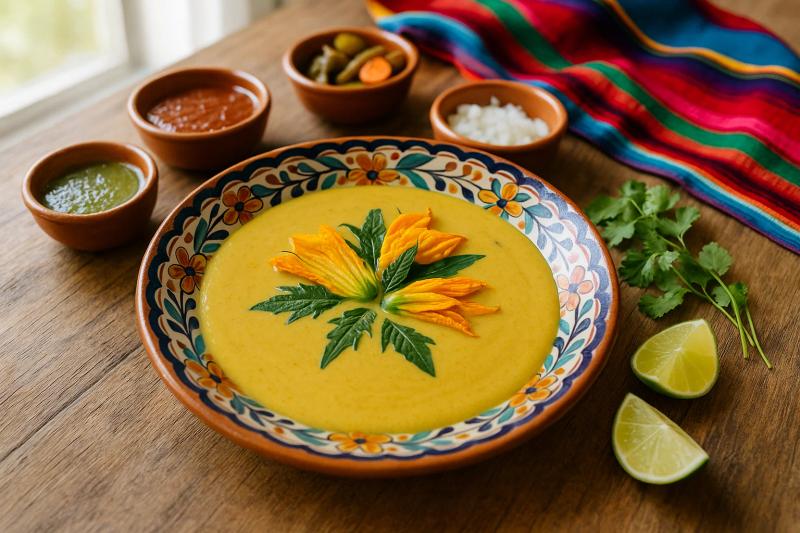 Sopa de Flor de Calabaza