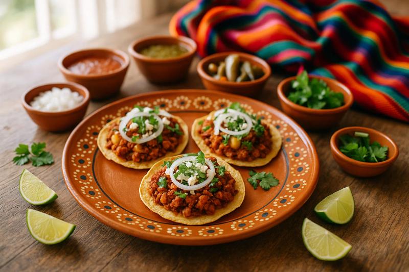 Tostadas de Picadillo