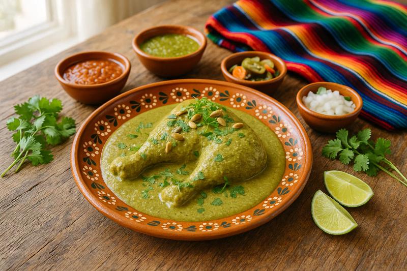 Pollo en Mole Verde
