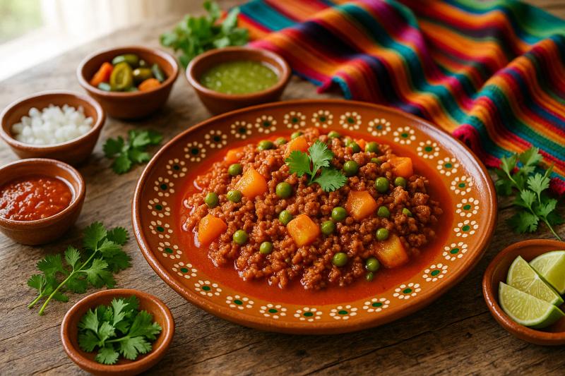 Carne Molida en Salsa Roja
