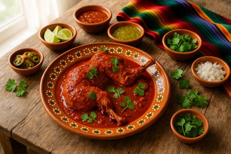 Conejo en Salsa de Chile Morita