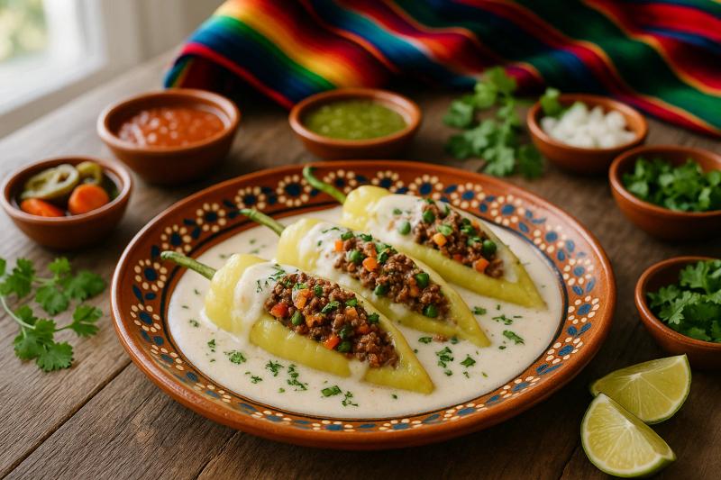 Chiles Güeros Rellenos