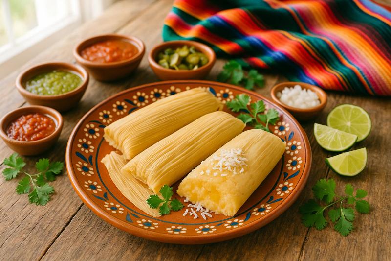 Tamales de Piña con Coco