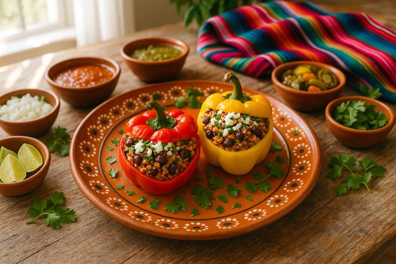 Pimientos Rellenos a la Mexicana