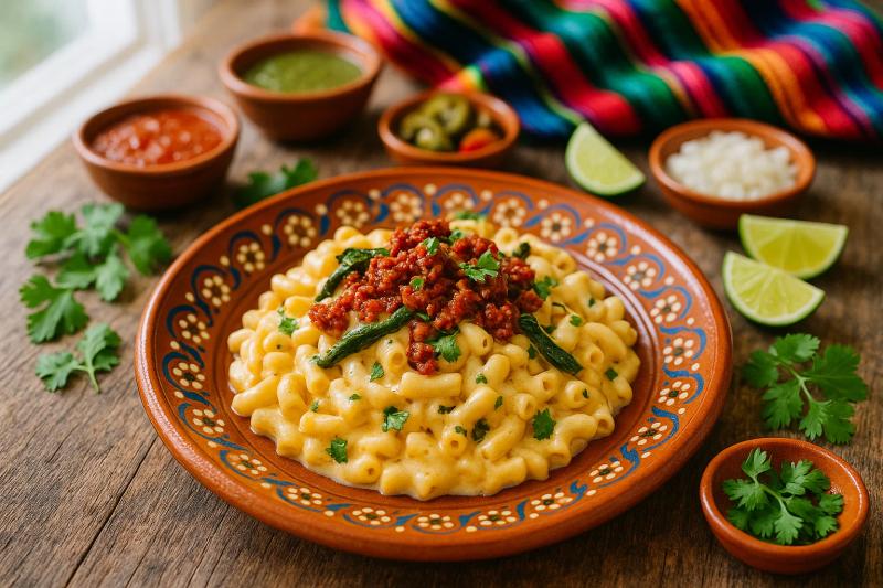 Macarrones con Queso a la Mexicana