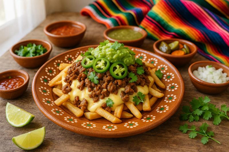 Papas Fritas Cargadas a la Mexicana
